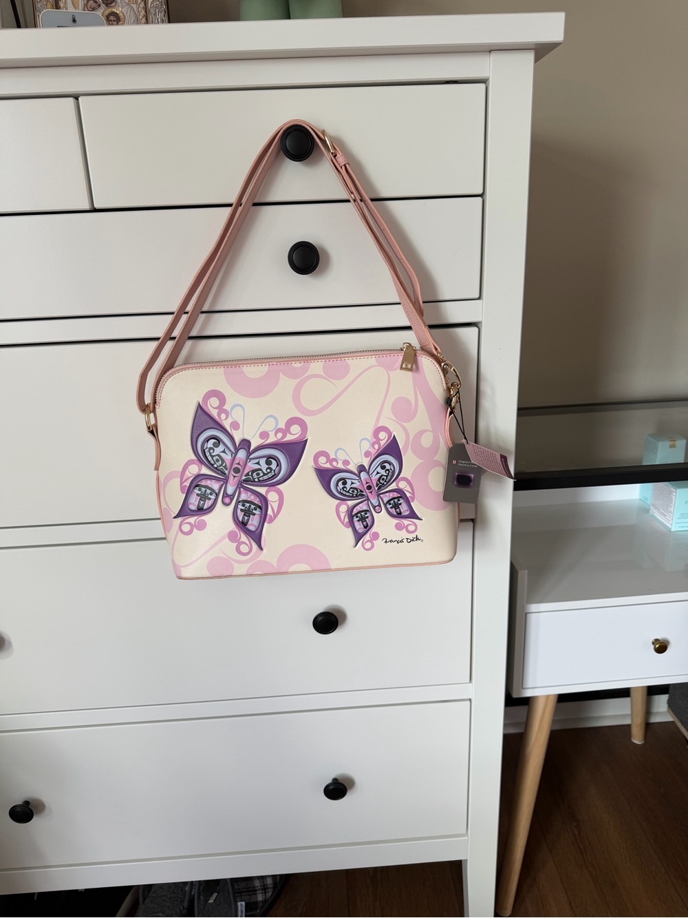 NWT Oscardo Francis Dick Celebration of Life Butterfly Art Crossbody Bag - Picture 6 of 14